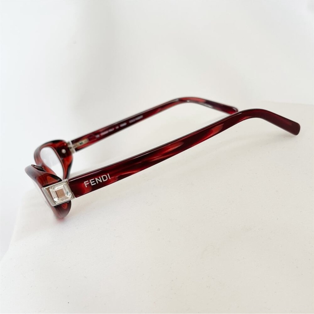 FENDI Eyeglass Frames F666R 603 Womens Burgundy 51x16x135, with unbranded case - Picture 6 of 11